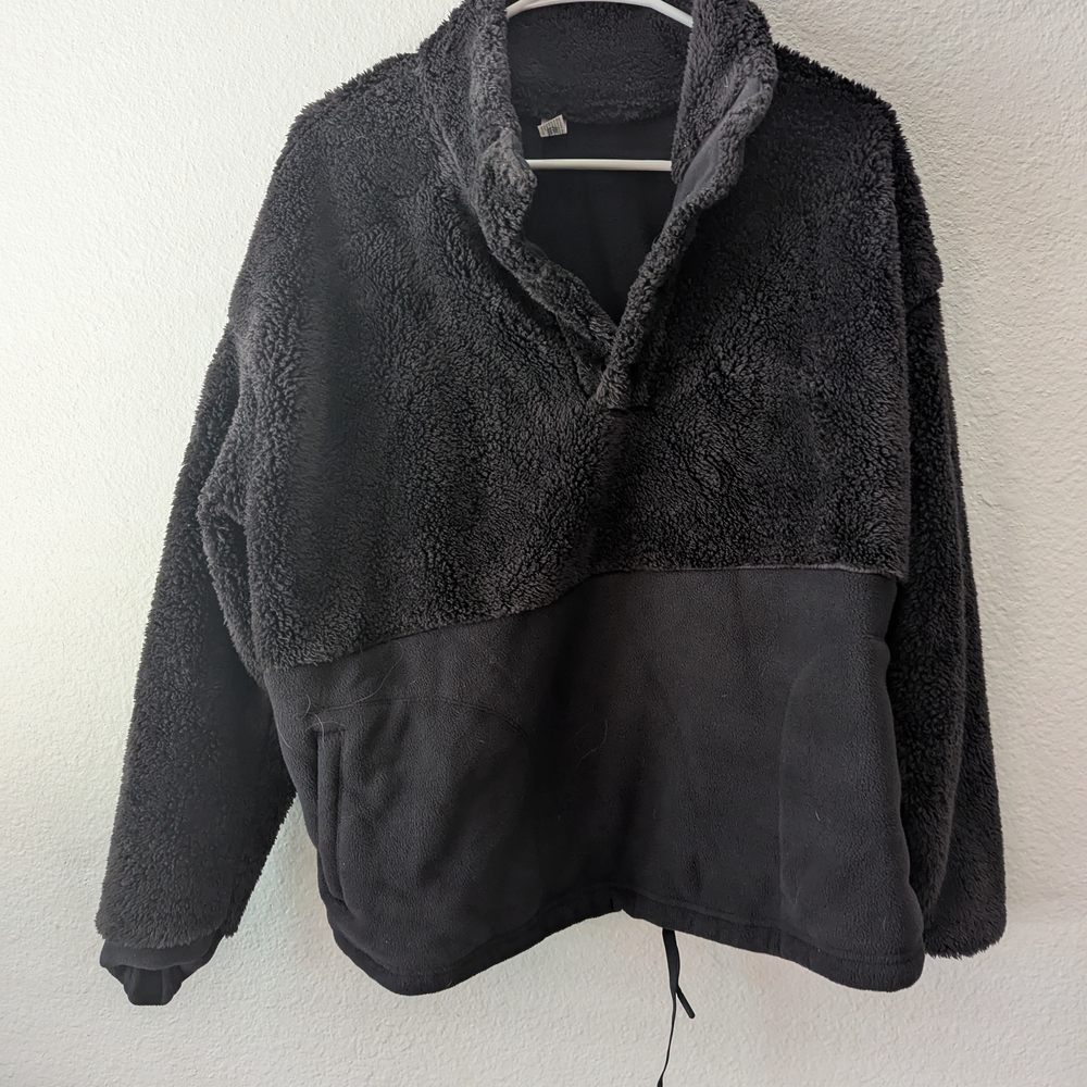 All In Motion XXL Black Sherpa Pullover